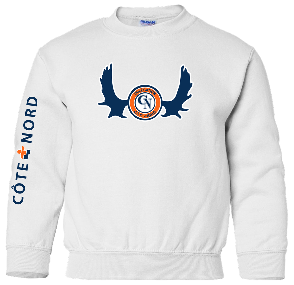 JDQ CÔTE-NORD - 18000B Molleton col arrondi junior - SE. S15573 (AV) - SE. S15575-2 (Z) OU SE. S16085-2 (Z)