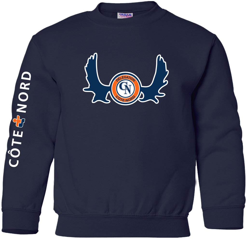 JDQ CÔTE-NORD - 18000B Molleton col arrondi junior - SE. S15573 (AV) - SE. S15575-2 (Z) OU SE. S16085-2 (Z)